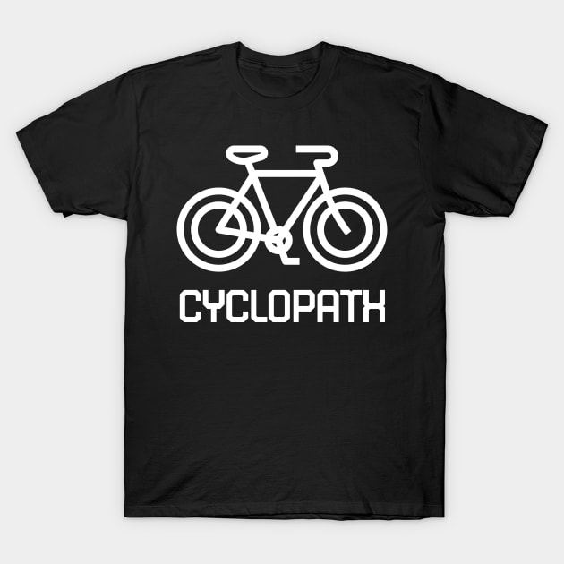 Cyclopath biking designs T-Shirt by Baldodesign LLC.